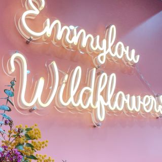 Custom Neon® florist name sign @emmylouwildflowers