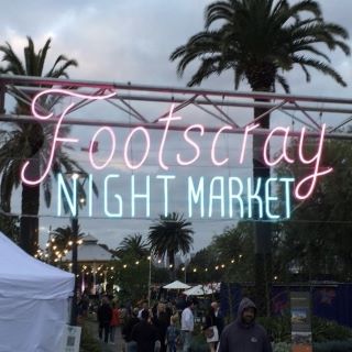 Custom Neon® outdoor sign @footscraynightmarket