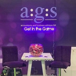 Custom Neon® tradeshow display sign made for @ags_dudley