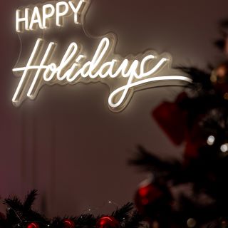 Custom Neon® Happy Holidays lightup sign