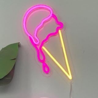 Custom Neon® x Love Island Australia neon ice cream