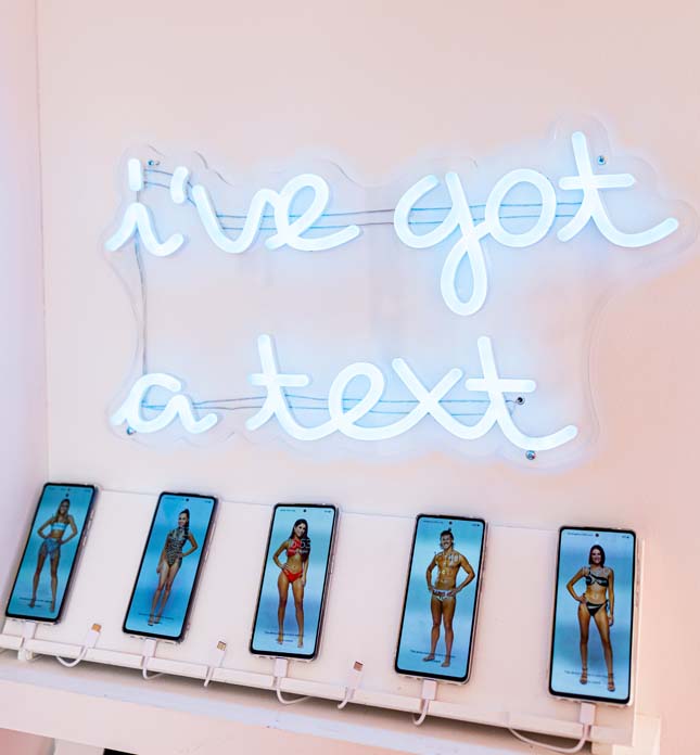 I've Got a Text exclusive Custom Neon® sign made for the Love Island Australia Villa