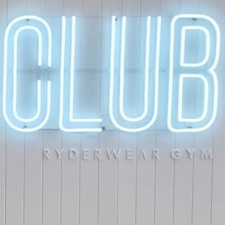 White Naked Neon™ by Custom Neon® wall sign @ryderweargym @jxckarmstrong