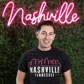 Pink Custom Neon® Nashville sign @musiccitycreativeco