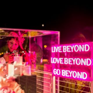 Live Beyond sign made by Custom Neon® for @ralphlauren corporate event