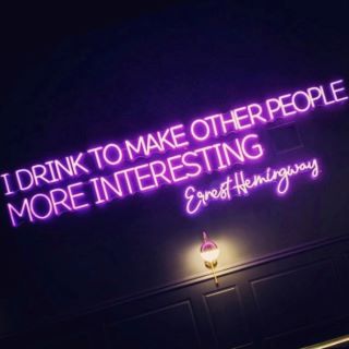 Purple neon quote sign @whiskytangobar by Custom Neon®