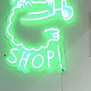 Custom Neon® shop logo @snapshop_riso