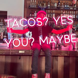 Tacos Yes You Maybe Custom Neon® pink LED neon sign @rrealtacos
