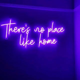 There's no place like home wall sign @seductivevillian by Custom Neon®