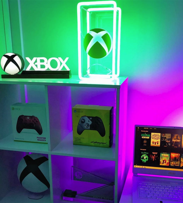 Custom Neon® Xbox promotional product @missdeusgeek for @weareopragency