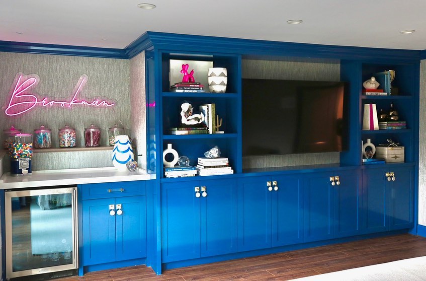 Pink Custom Neon® name sign in space designed by @andrea_sinkin