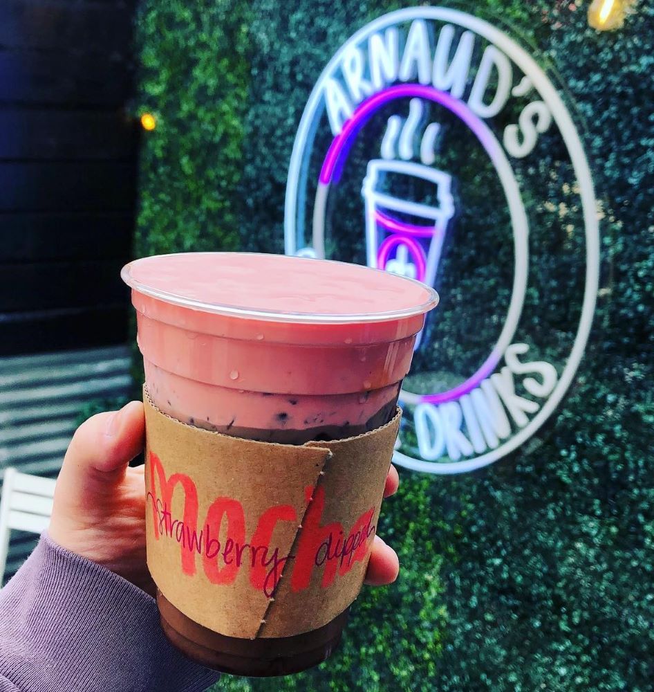 Custom Neon® waterproof outdoor coffee shop sign @arnaudscoffee