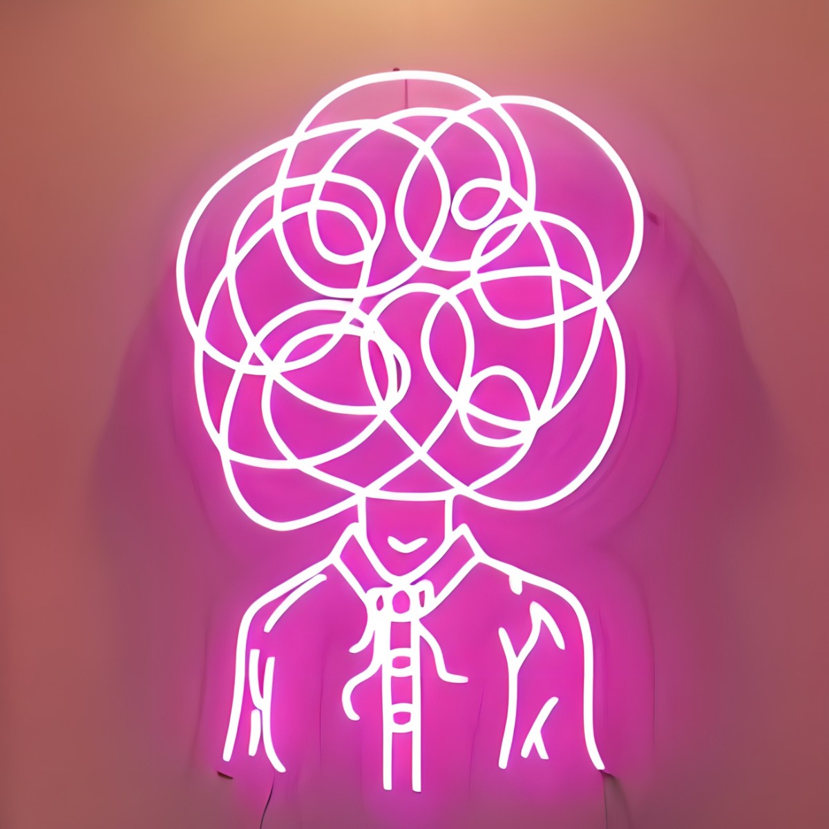 Brainfog pink Custom Neon® sign @armelle.cafe
