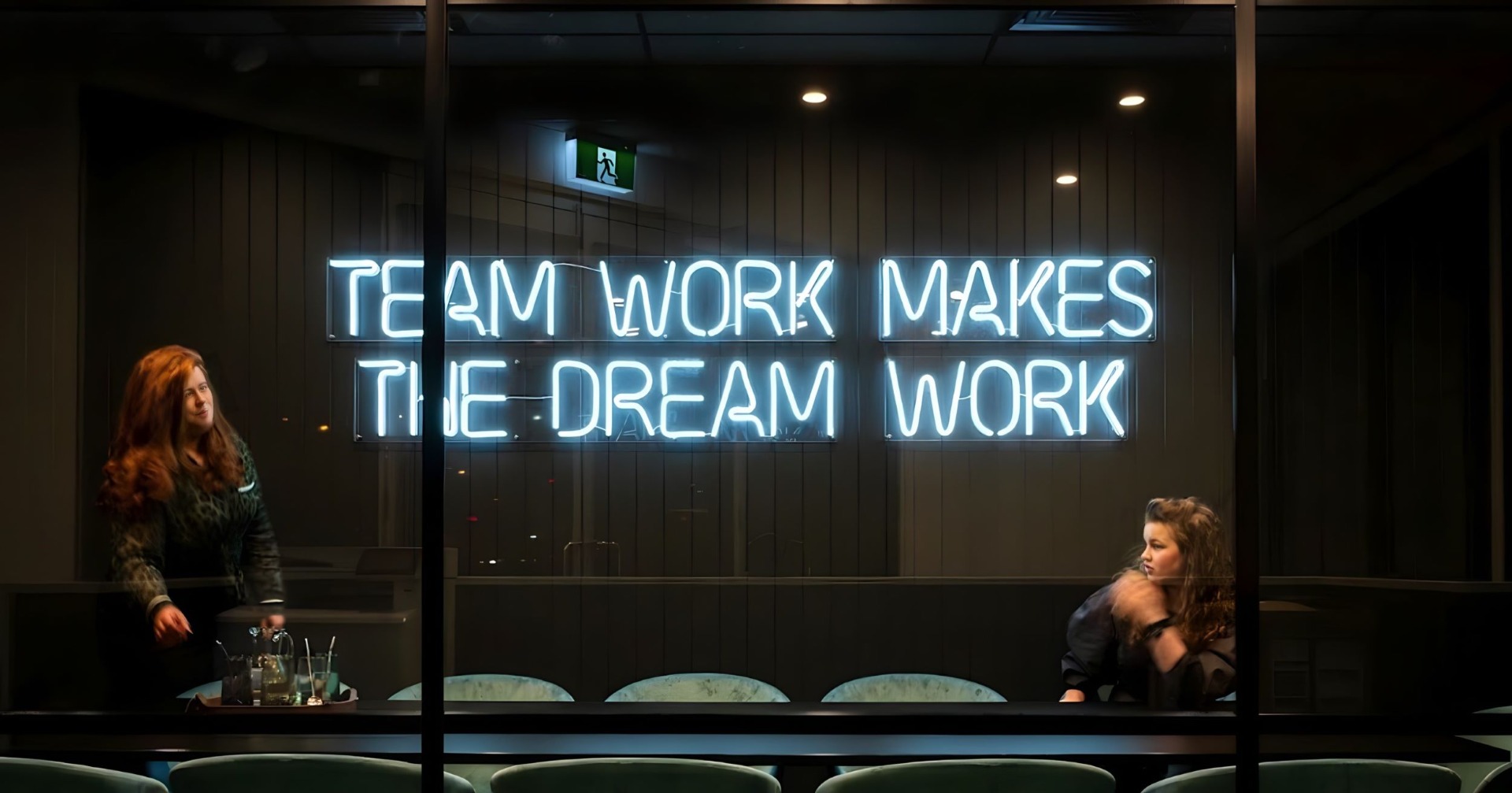 Team work makes the dream work motivational Custom Neon® for iconinteriors.net.au