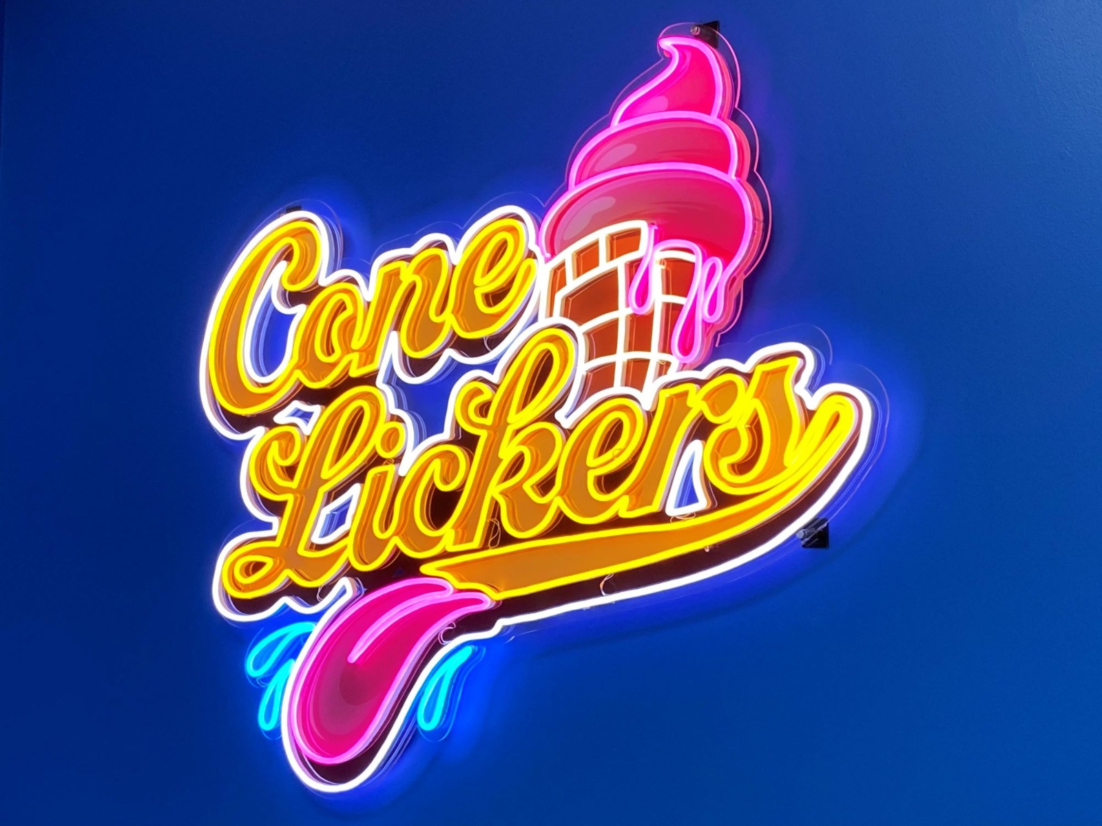UV print LED neon signs @conelickersofcadillac @dakota_bennetch by Custom Neon®
