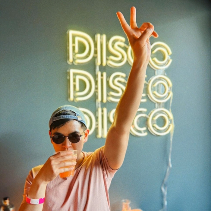 Disco Disco Disco retro double lined Custom Neon® sign @thelobbybarsf