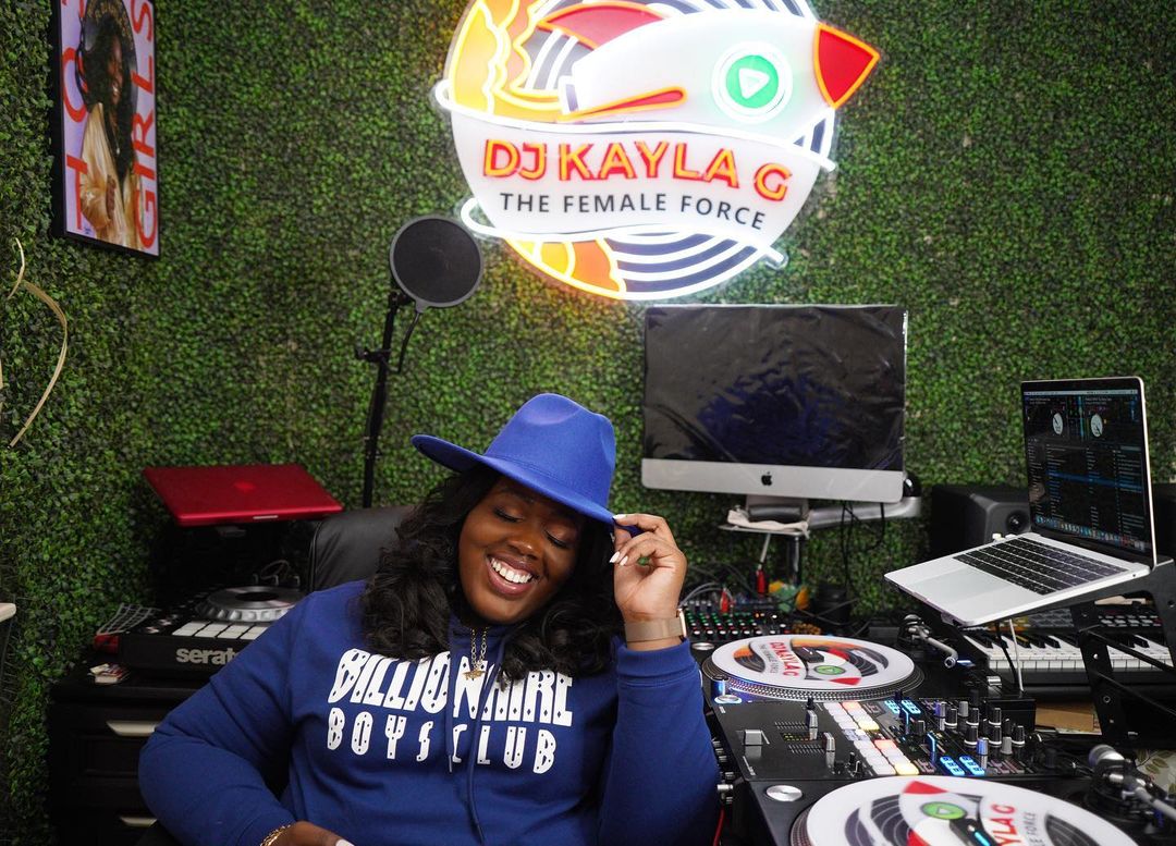 UV printed personal logo sign for NYC DJ @djkaylag made by Custom Neon®