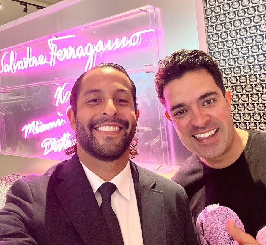 Custom Neon® pink retail store names sign @ferrgamo @miamidesigndistrict @afroldan
