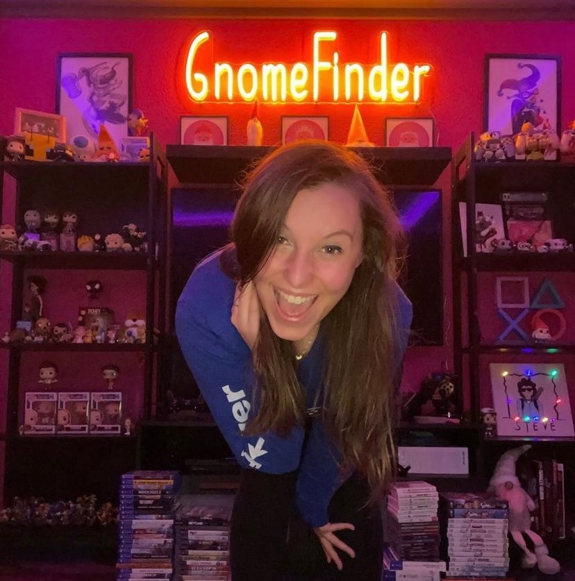 Custom Neon® orange gamertag wall sign @gnomefinder_