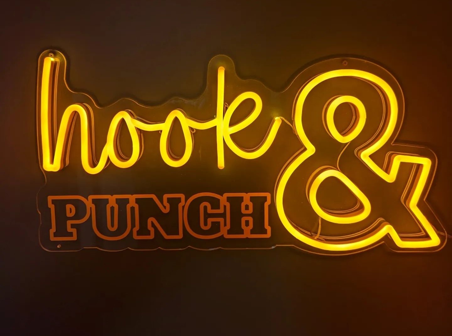 Custom Neon® logo sign for @hooknpunch
