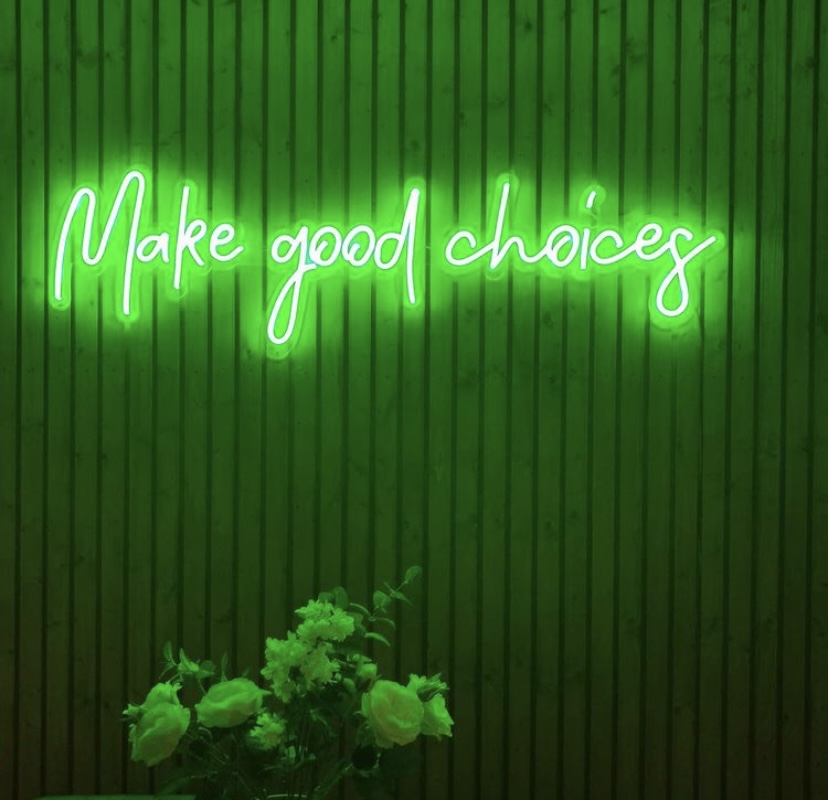 Custom Neon® green sign @renovationcation
