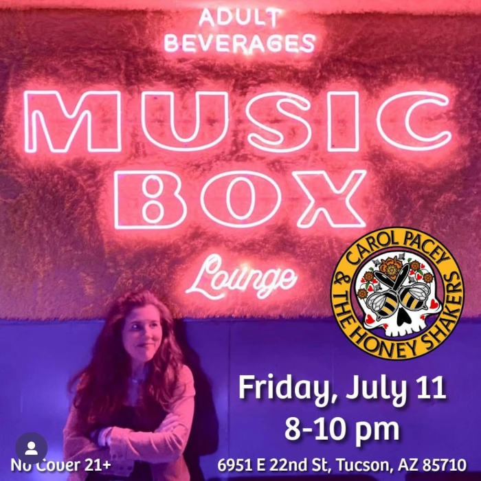 Deep pink music box lounge Custom Neon® logo sign @musicboxtucson @beccadolls 