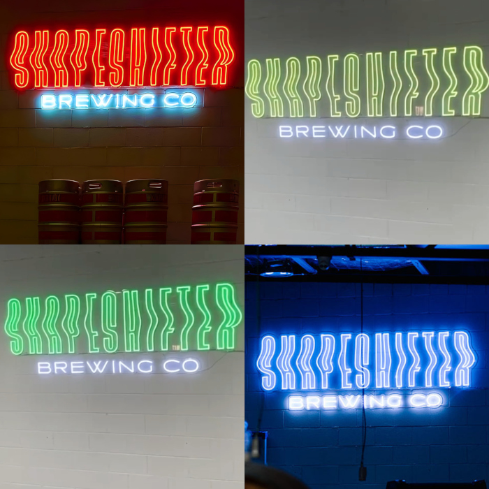 @shapeshifterbrewingco color changing logo sign by Custom Neon™