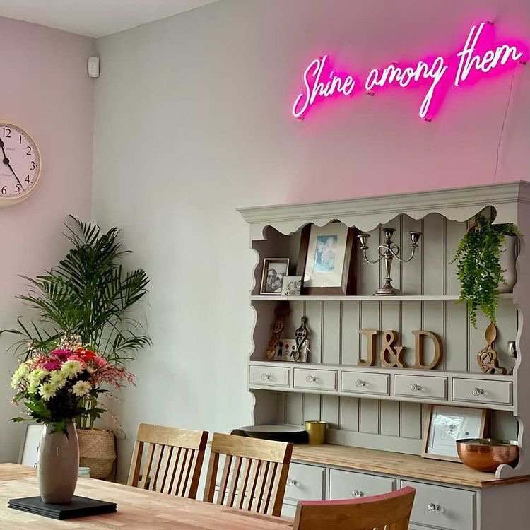 Shine Among Them pink Custom Neon® sign @janelleperry