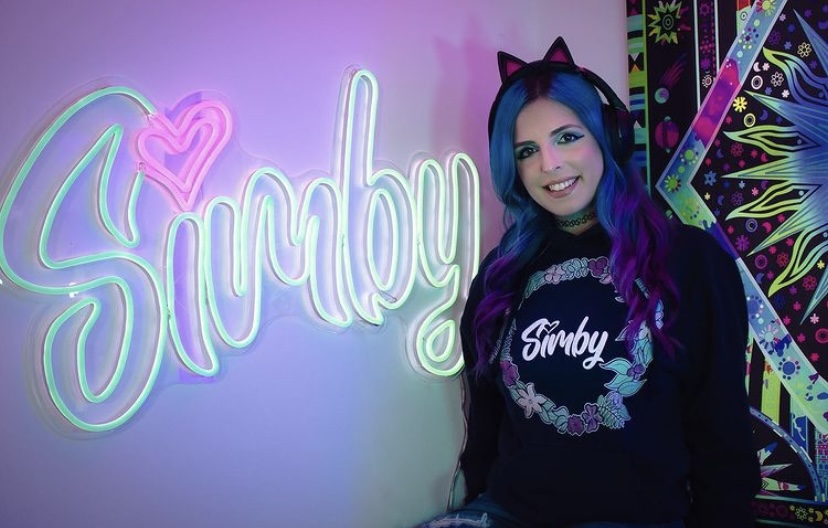 Custom Neon® logo for gamer @simbybtw