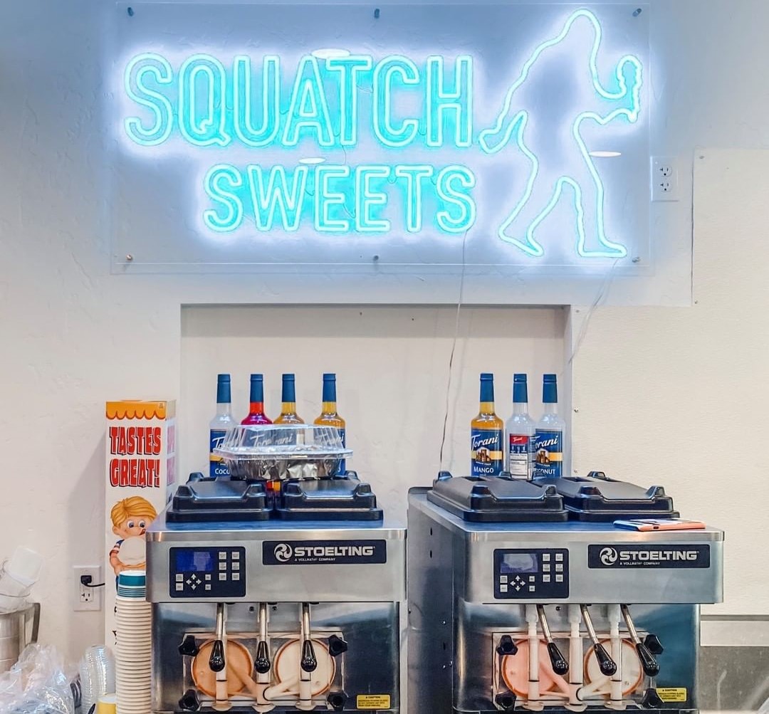 Custom Neon® logo art for @squatch_sweets