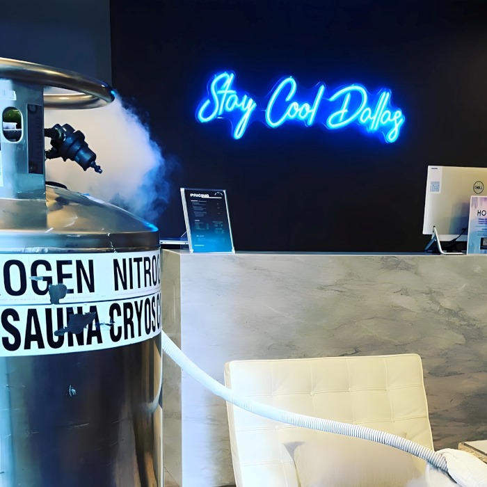 Stay Cool Dallas Custom Neon® tagline sign @katytrailcryo