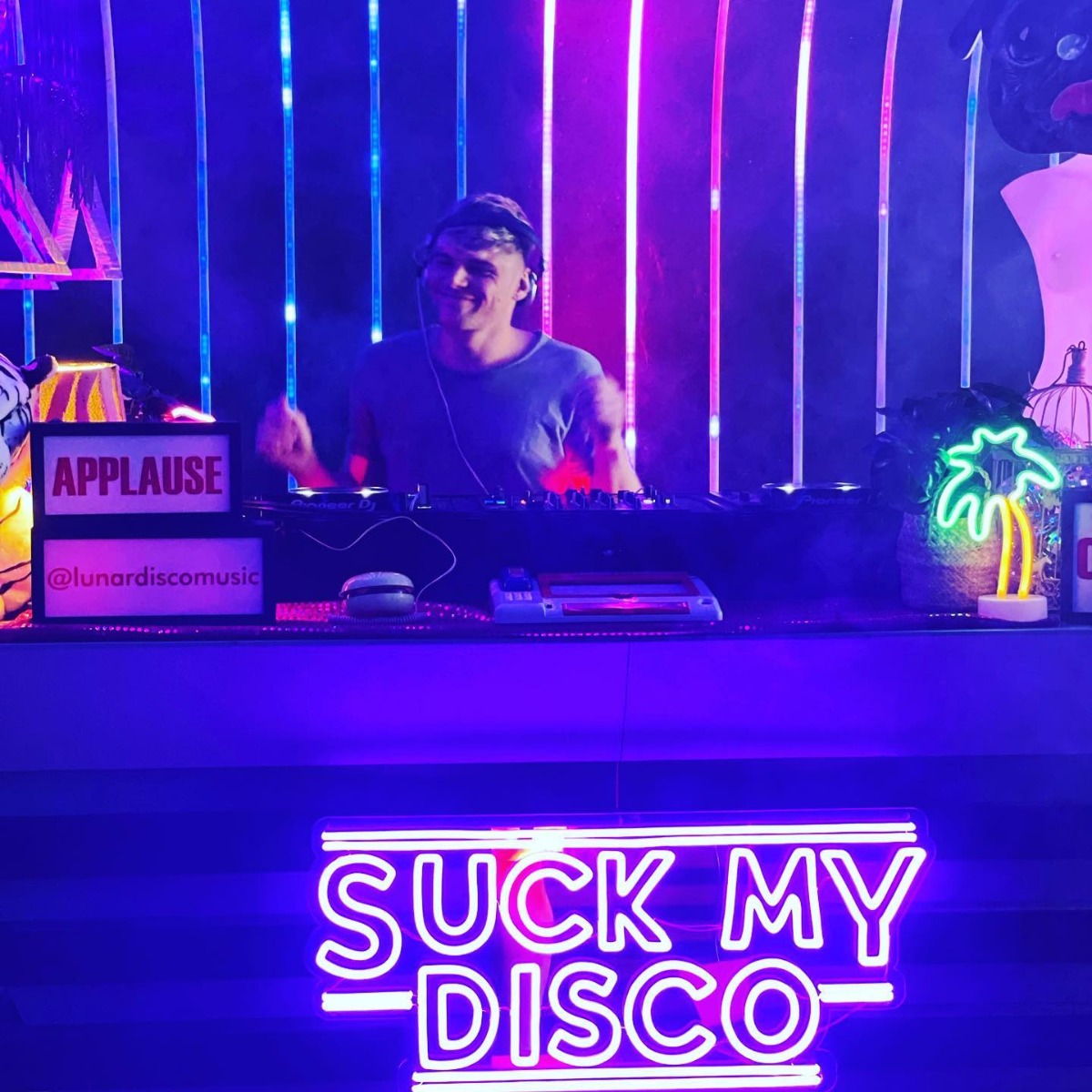 Purple Custom Neon® DJ logo @dan_bmusik.jpg