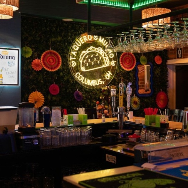 Columbus Mexican restaurant sign by Custom Neon® @lupitasmexicancuisine