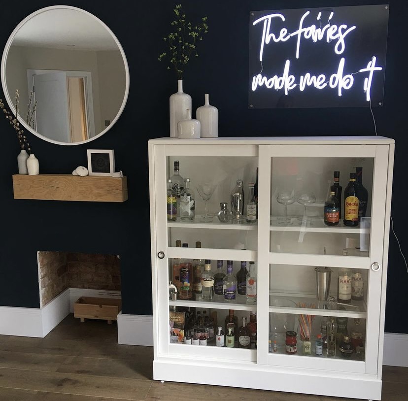 Custom Neon® White The Fairies Made Me Do It bar sign @wilkies71