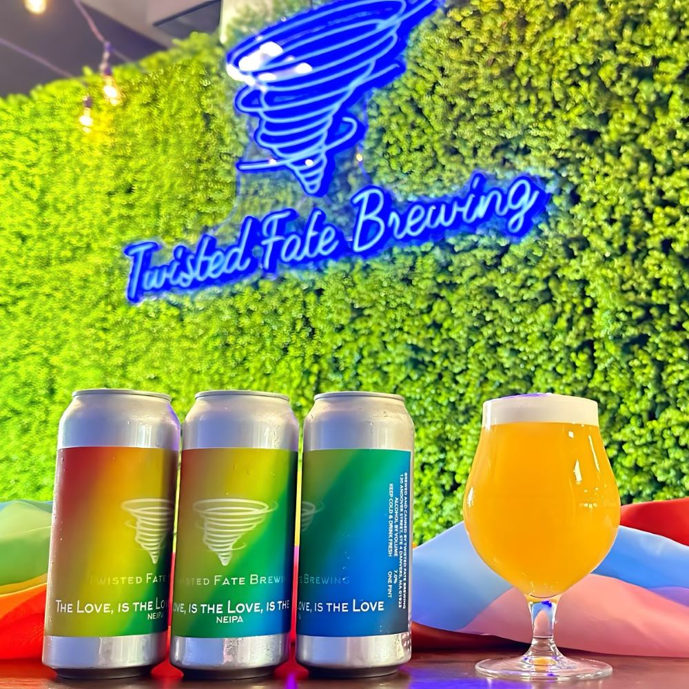 Custom Neon® brewery logo sign @twistedfatebrewing
